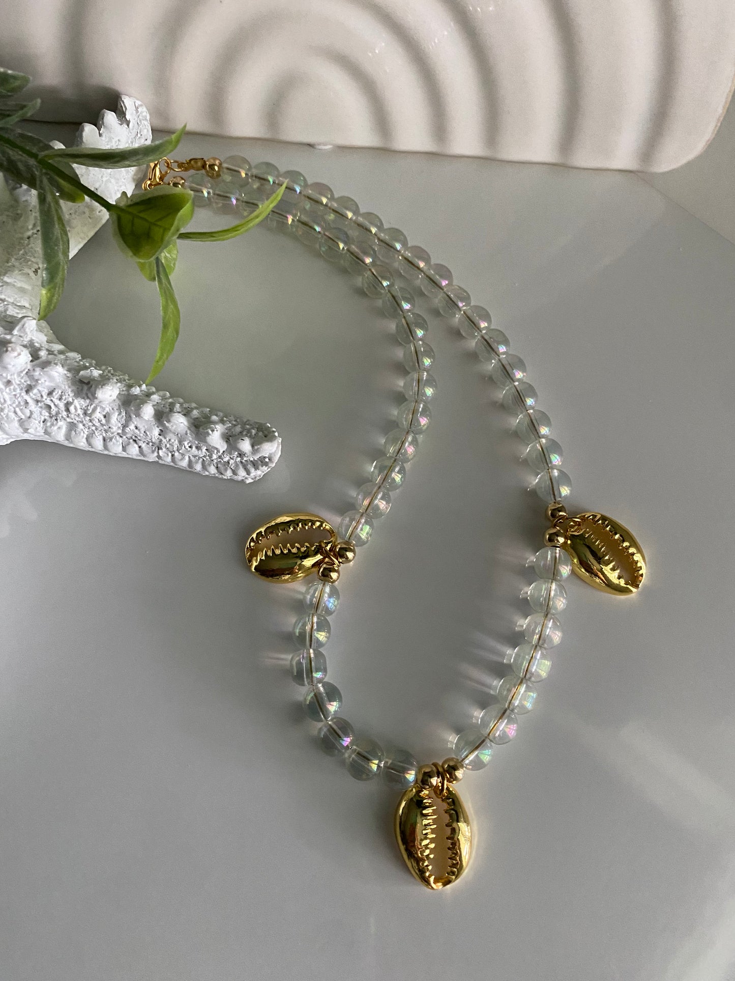 Snail Clear Necklace