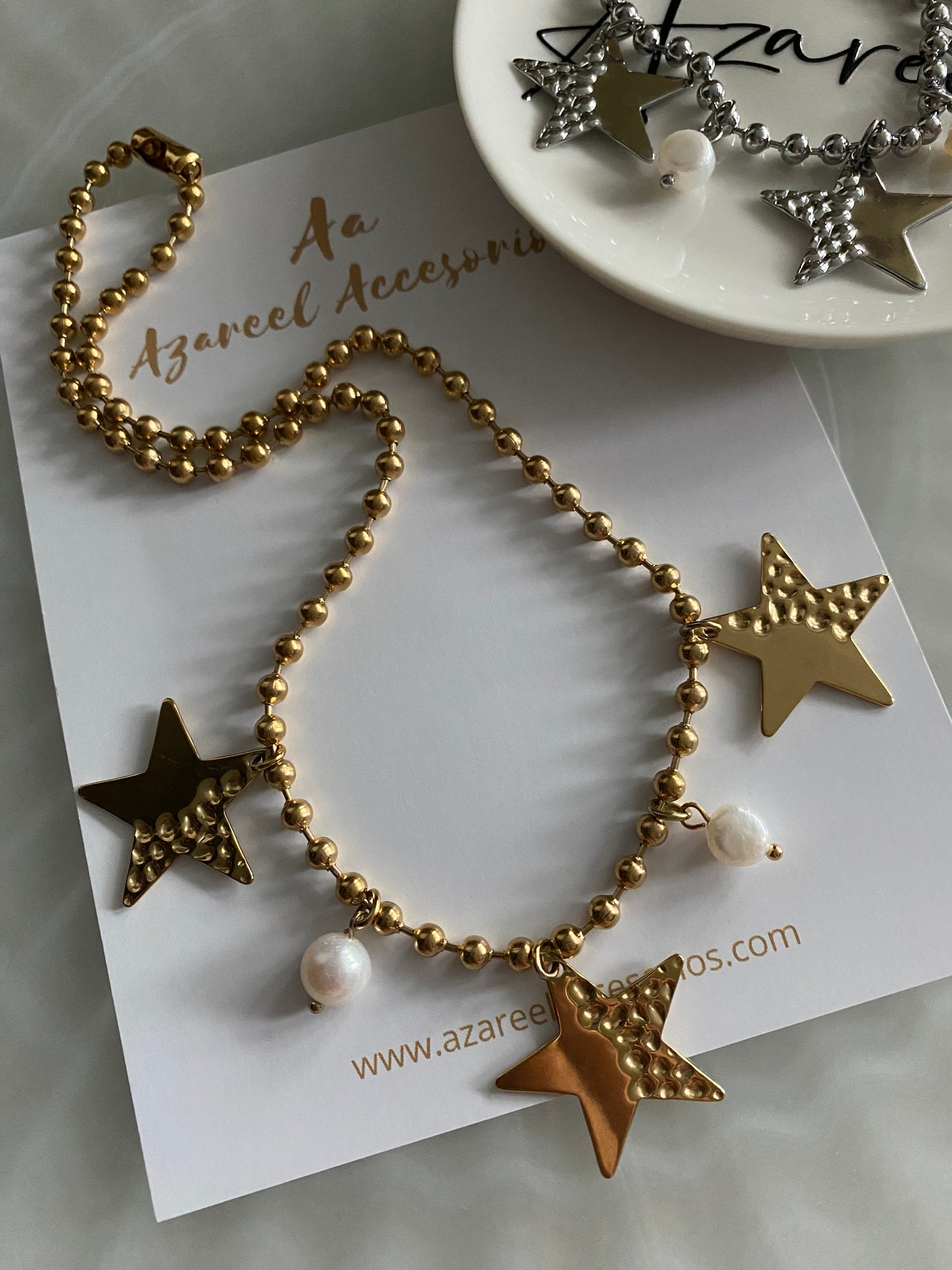 Triple Star Necklace